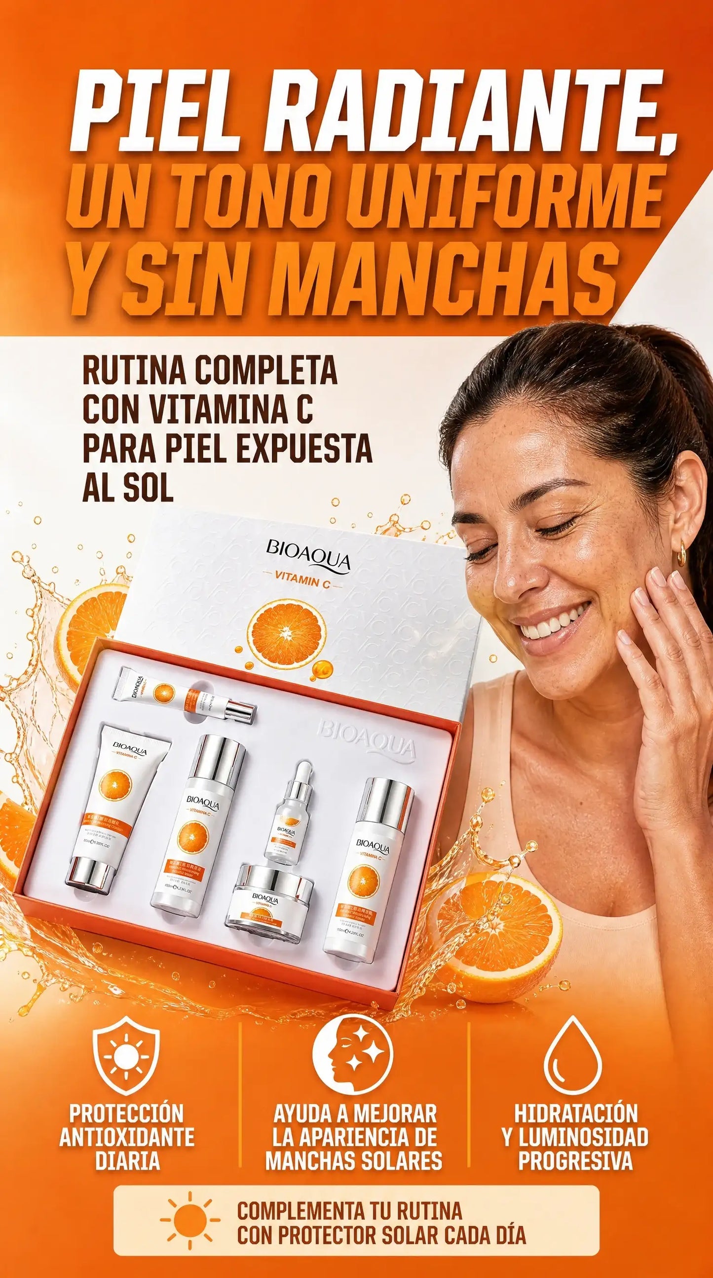 Kit de Cuidado Facial para Manchas Solares